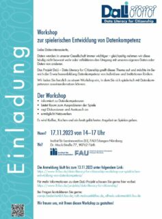 Zum Artikel "Einladung zum Workshop zur spielerischen Entwicklung von Datenkompetenz"